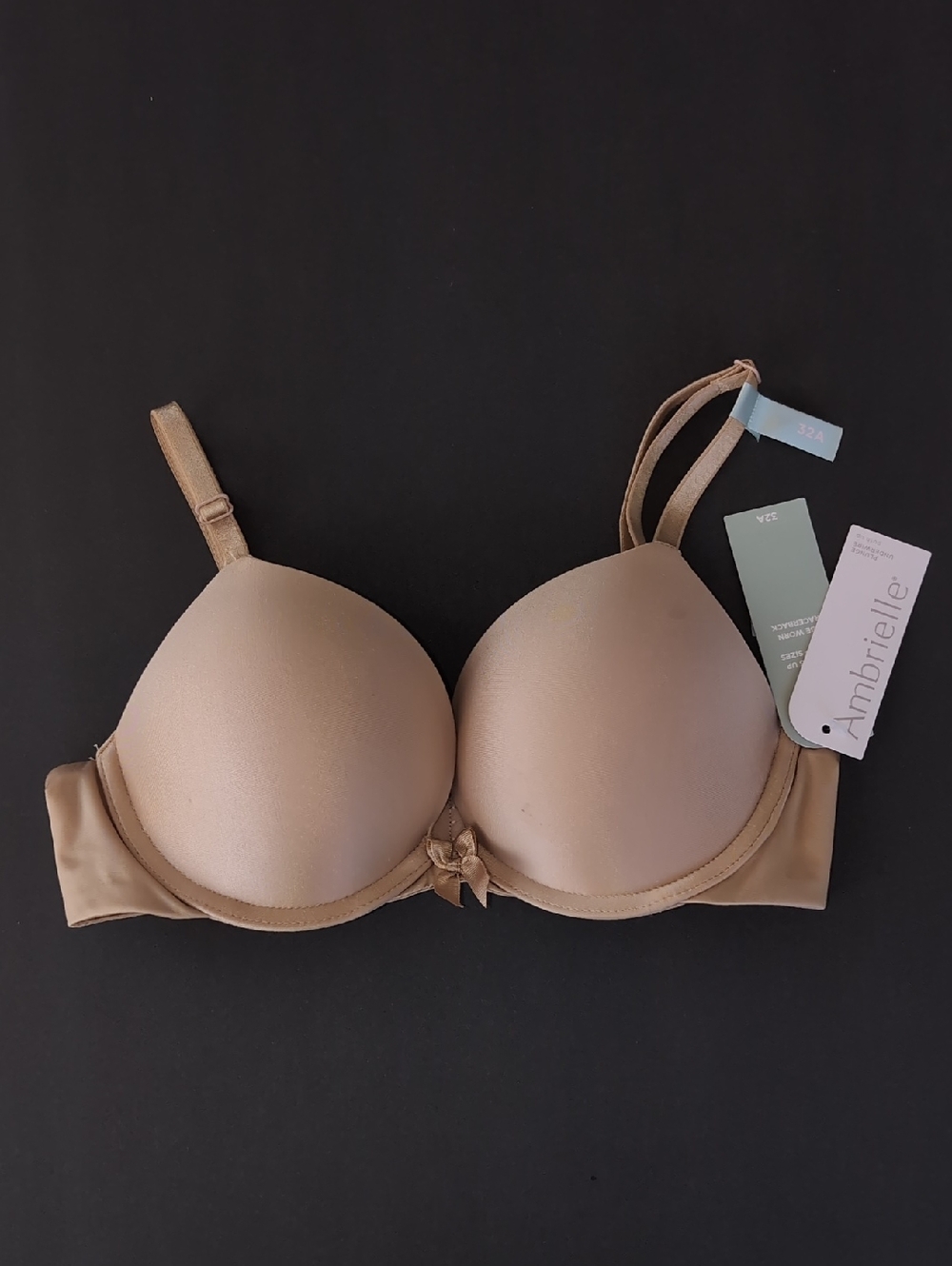 Ambrielle Nude T-Shirt Bra - Smooth Light Beige Support Size 32A